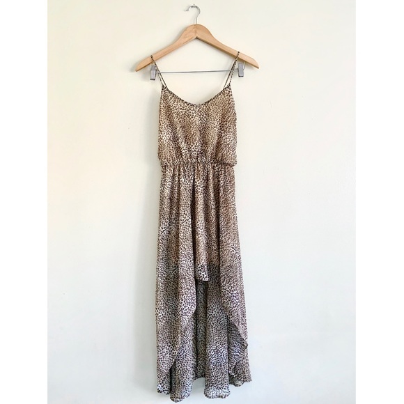 Audrey 3+1 Dresses & Skirts - Audrey 3+1 High/Low Rise Leopard Print Dress